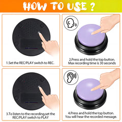 Recordable Pet Talking Buttons