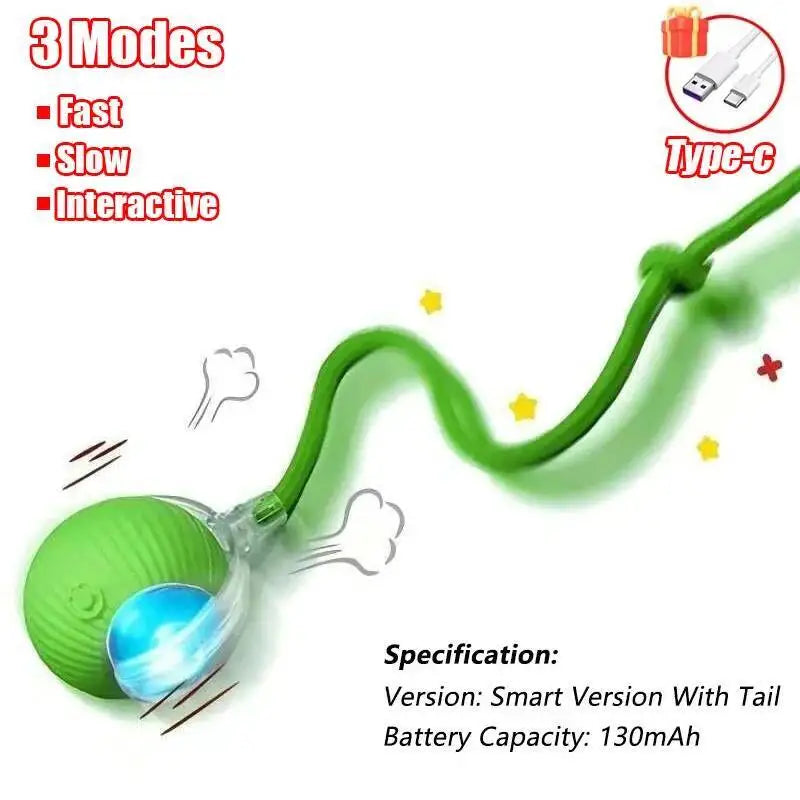 Interactive rolling cat ball toy – product view 14
