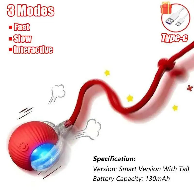 Interactive rolling cat ball toy – product view 11
